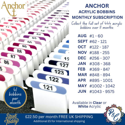 Anchor Acrylic Bobbin Club (11 months)