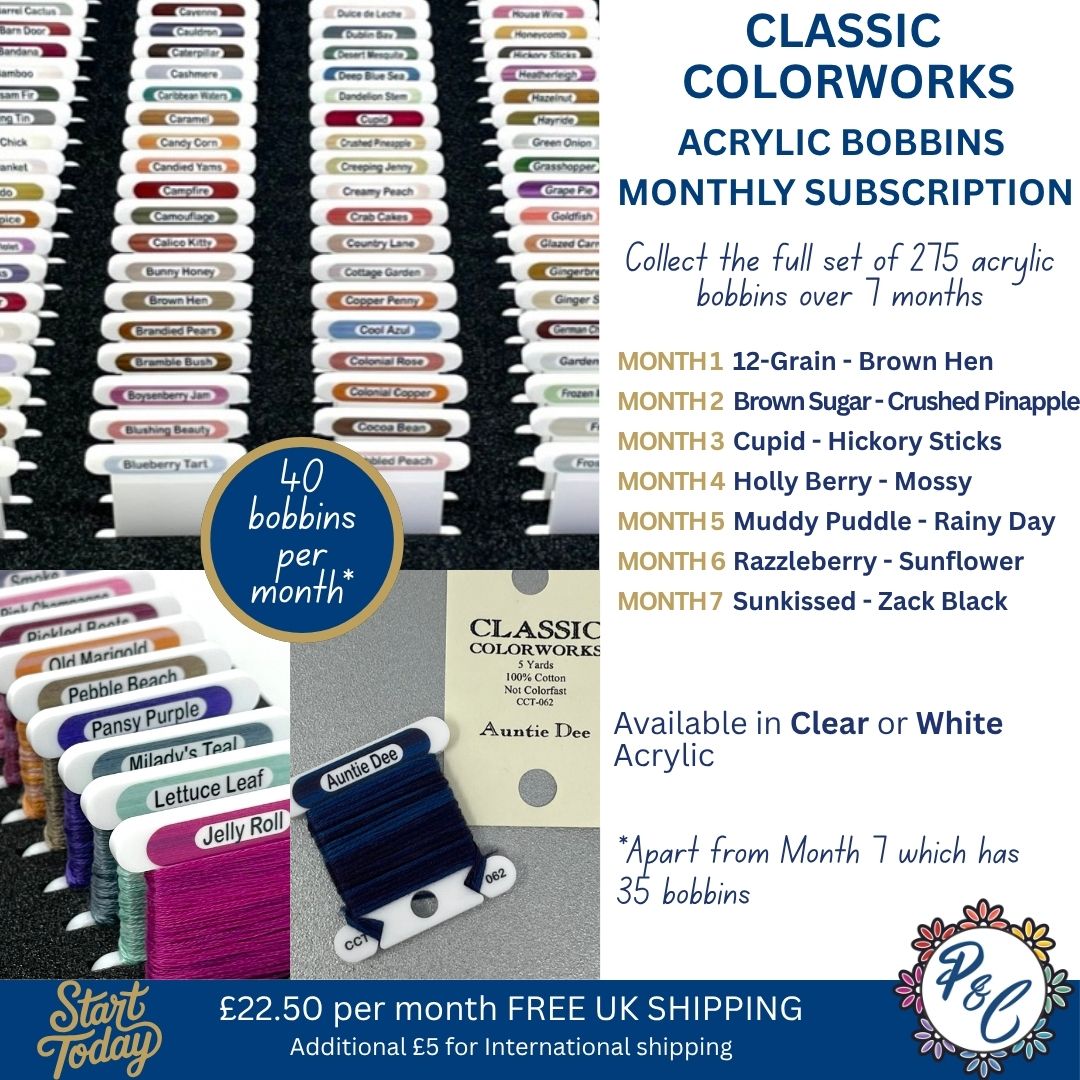 Classic Colorworks Acrylic Bobbin Club (7 months)
