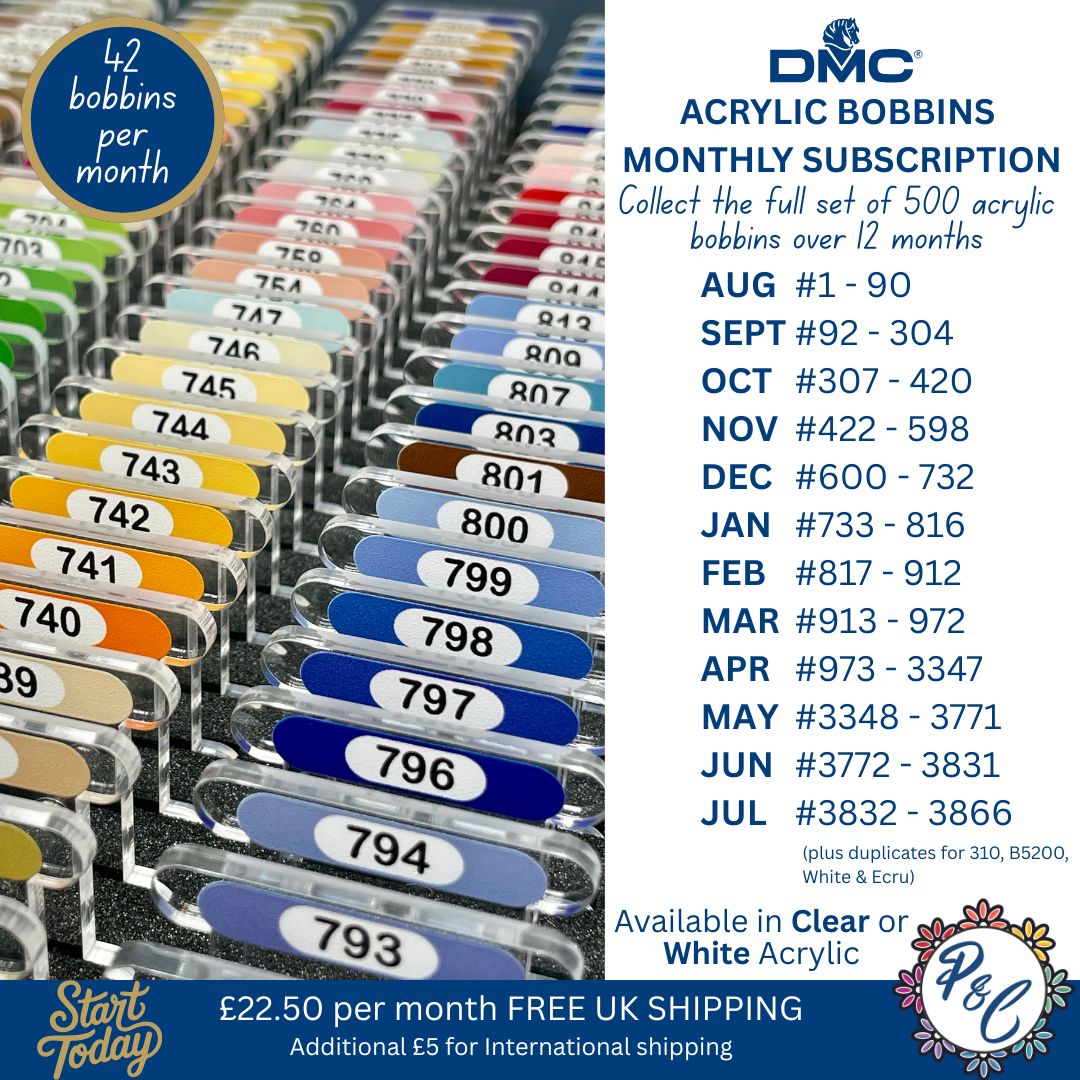 DMC Acrylic Bobbin Club (12 months)