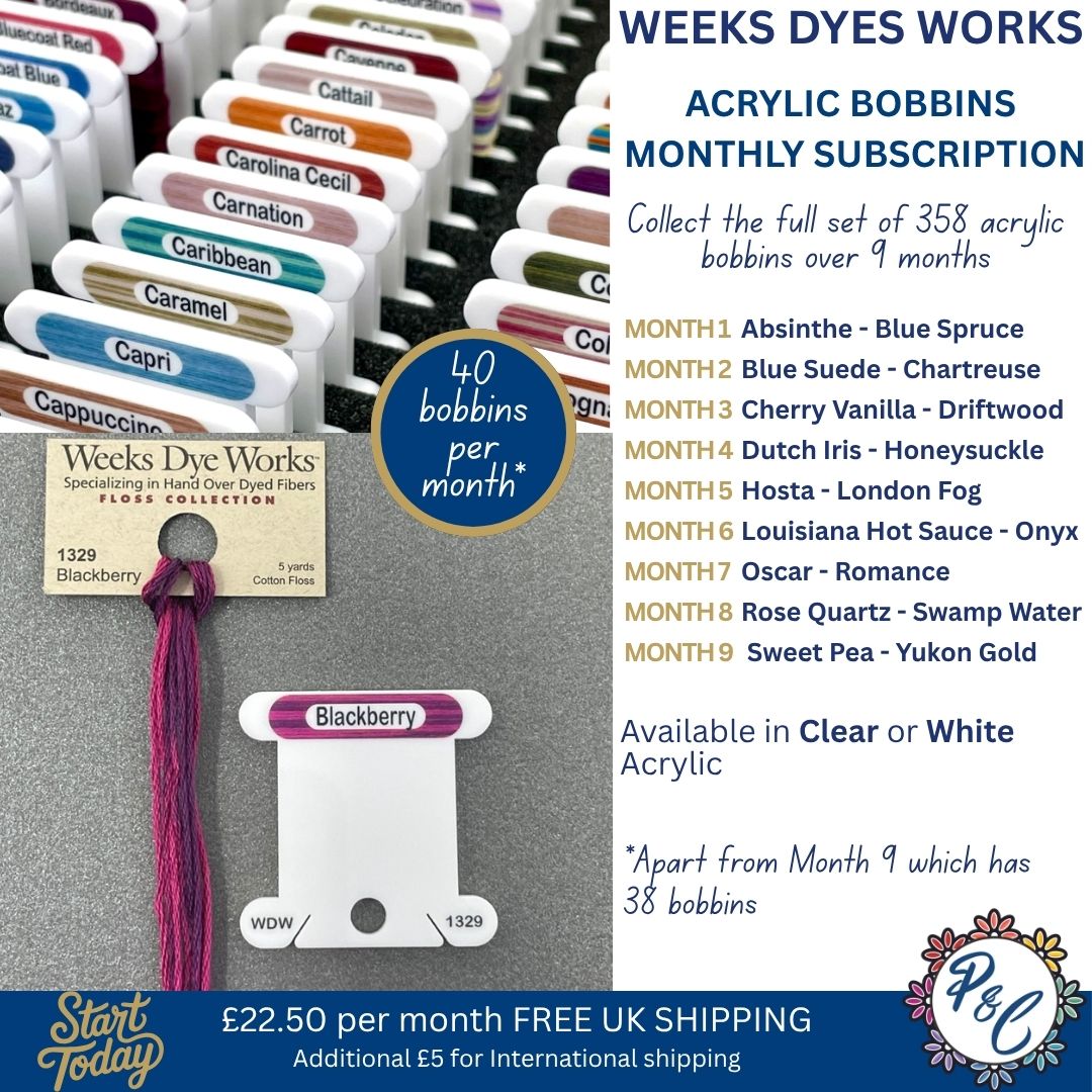 Weeks Dye Works Acrylic Bobbin Club (9 months)