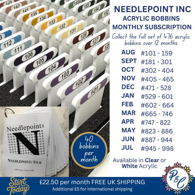 Needlepoint Inc Acrylic Bobbin Club (12 months)