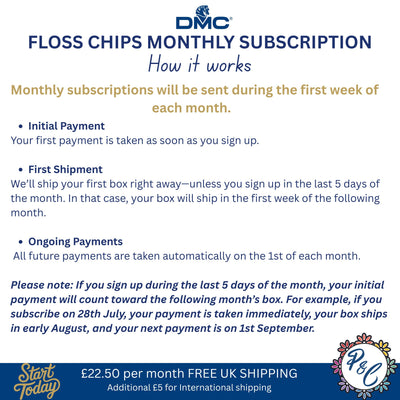 DMC Acrylic Floss Chip Club (12 months)