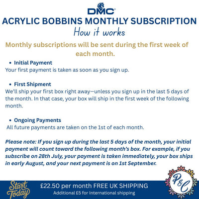 DMC Acrylic Bobbin Club (12 months)