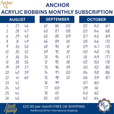 Anchor Acrylic Bobbin Club (11 months)