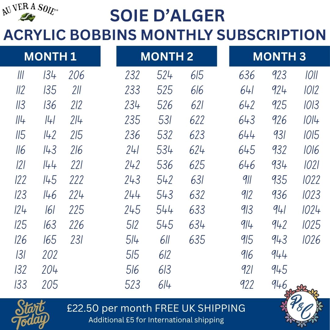 Soie d'Alger Acrylic Bobbin Club (15 months)