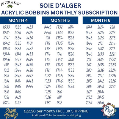 Soie d'Alger Acrylic Bobbin Club (15 months)