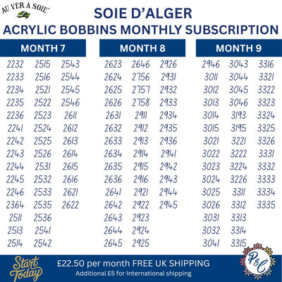 Soie d'Alger Acrylic Bobbin Club (15 months)