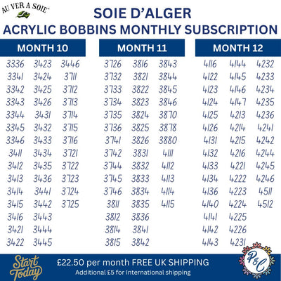 Soie d'Alger Acrylic Bobbin Club (15 months)