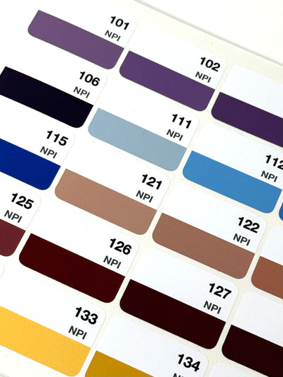 NPI Colour vinyl labels for Needlepoint Inc Silks (x476) | Suitable for Floss A Way bags (not included) (Copy)