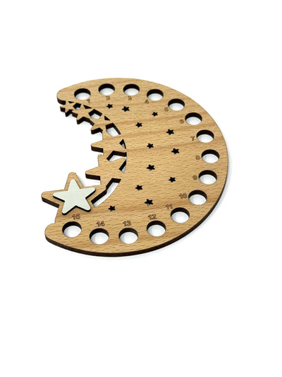 Moon & Stars Thread holder with Needle Minder
