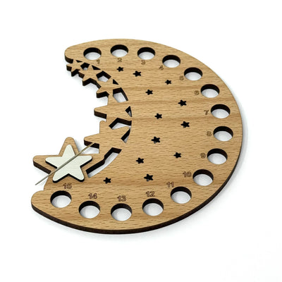 Moon & Stars Thread holder with Needle Minder