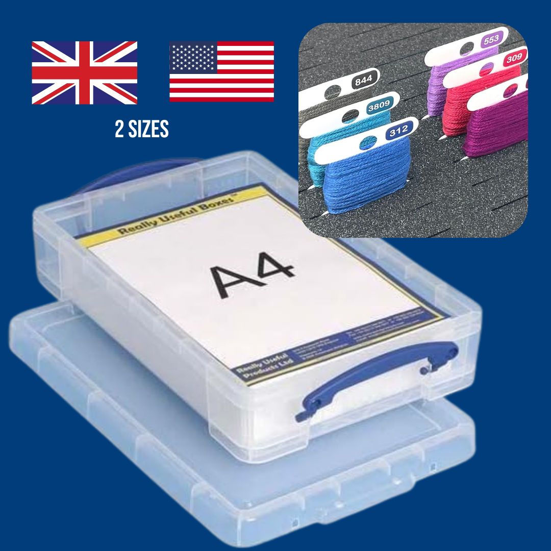 Bobbin Foam Insert | A4 / 4L Really Useful Box | Holds 96 bobbins