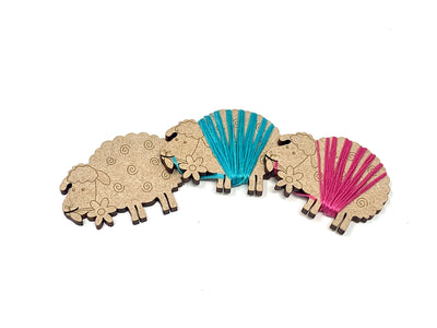 Sheep bobbins (set of 12)