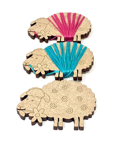 Sheep bobbins (set of 12)