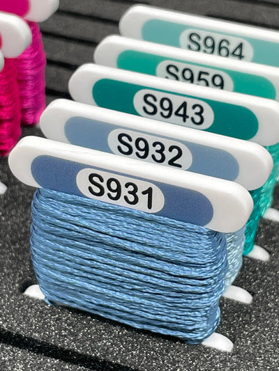 DMC Satin 3mm acrylic bobbins (x60)