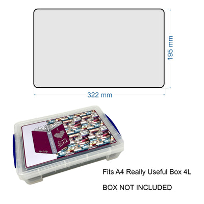 Vinyl decal sized for UK A4 Really Useful Box | Box not included | 2 designs to choose from