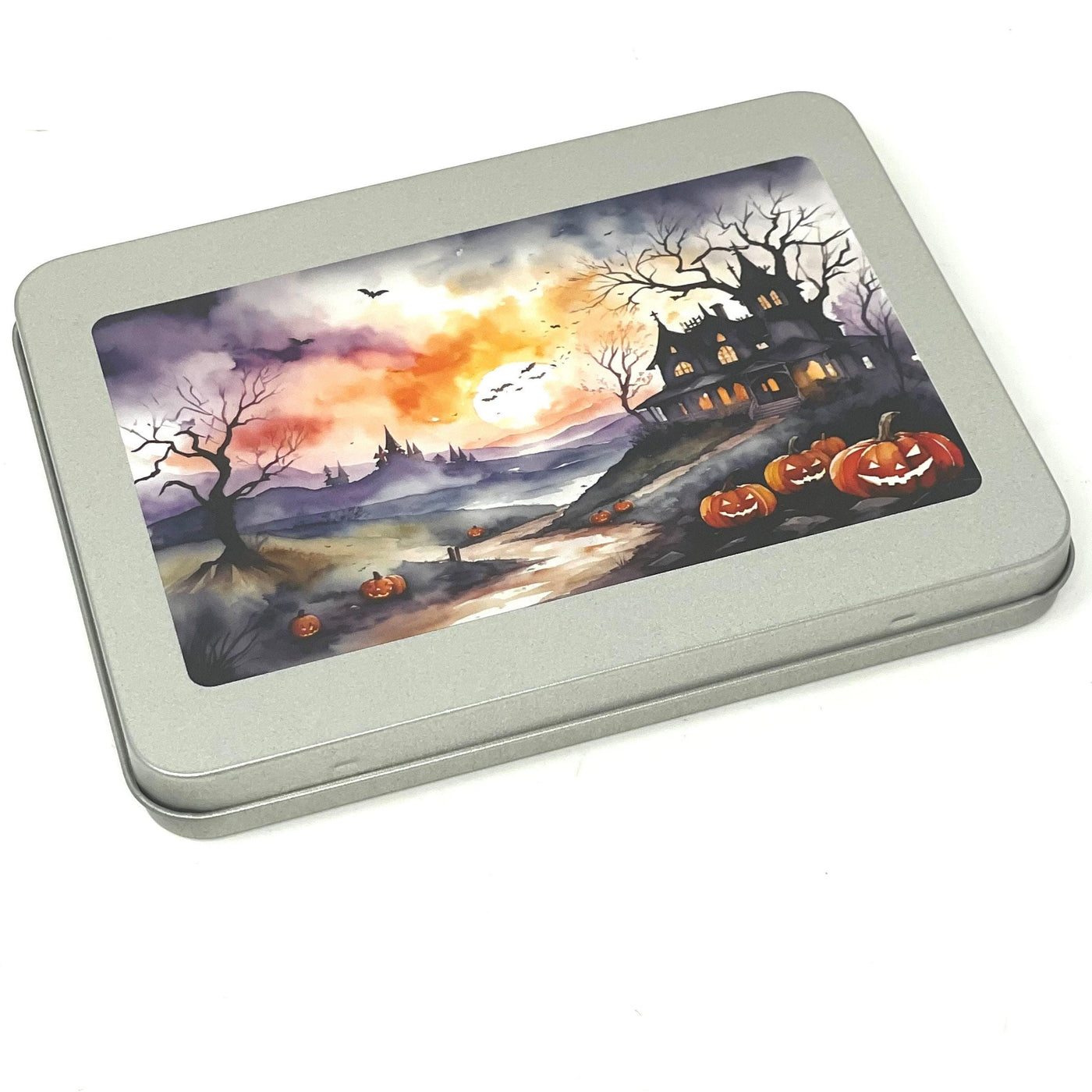 Haunted House Needle Minder storage tin