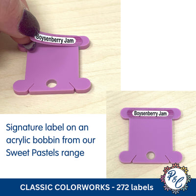 Classic Colorworks - Signature vinyl labels x272 | Includes 2024 new colours