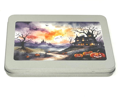 Haunted House Needle Minder storage tin