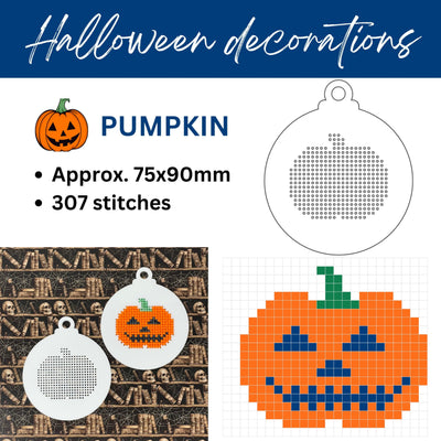 Halloween stitch your own decoration (acrylic blank only, floss not included)