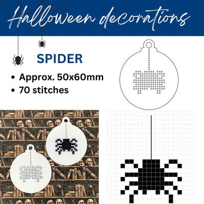 Halloween stitch your own decoration (acrylic blank only, floss not included)