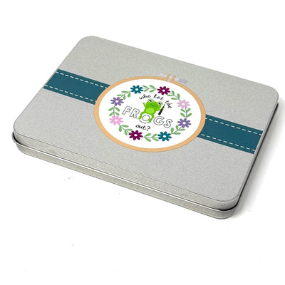 Who Let The Frogs Out Storage tin - perfect for Needle minders