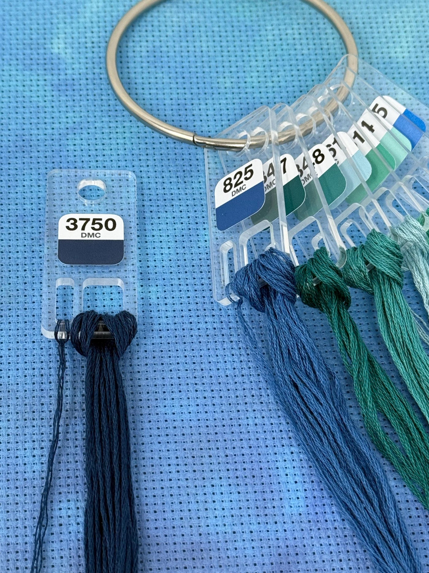 Clear Acrylic Floss Drops (sets of 20, 100 or 200) with optional vinyl labels