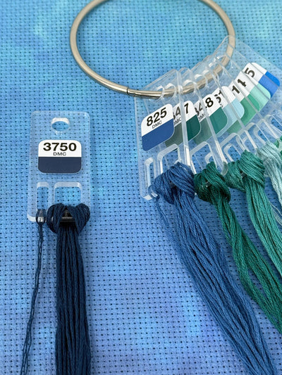 Clear Acrylic Floss Drops (sets of 20, 100 or 200) with optional vinyl labels