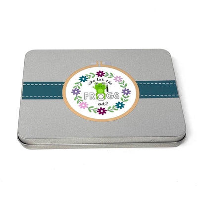Who Let The Frogs Out Storage tin - perfect for Needle minders