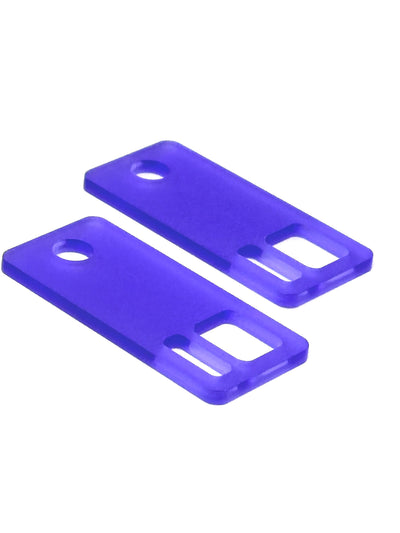Purple Frost Acrylic Floss Drops (sets of 20, 100 or 200) with optional vinyl labels