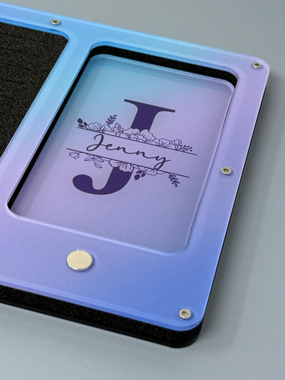 Personalised Monogram Ombre Working Tray for Cross Stitch and Embroidery (holds x24 bobbins)