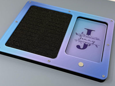 Personalised Monogram Ombre Working Tray for Cross Stitch and Embroidery (holds x24 bobbins)