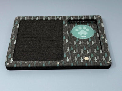 Personalised Cat Working Tray for Cross Stitch and Embroidery (holds x24 bobbins)
