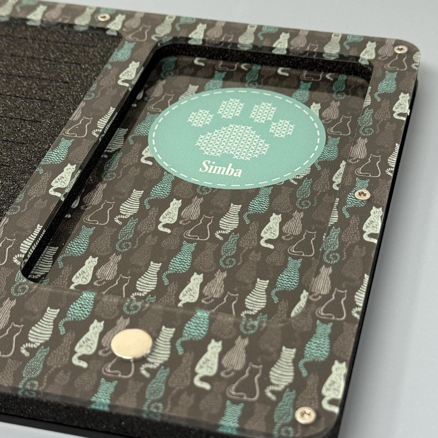 Personalised Cat Working Tray for Cross Stitch and Embroidery (holds x24 bobbins)