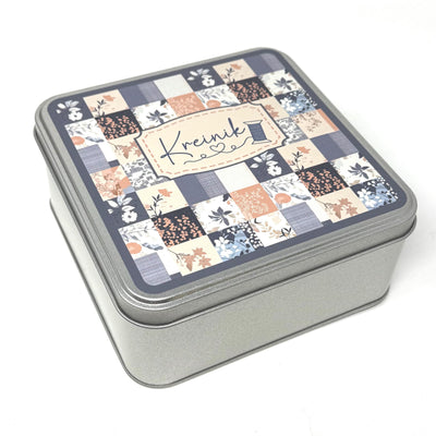 Kreinik storage tin with foam insert to hold 25 small or 16 large spools (not included)
