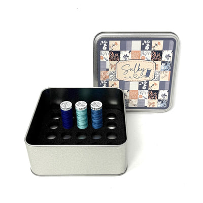 Sulky Petites storage tin with foam insert to hold 25 spools (not included)