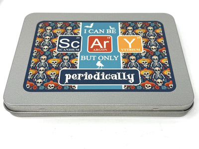 Periodically Scary Halloween Needle Minder Addict storage tin - perfect for storing your Needle Minders