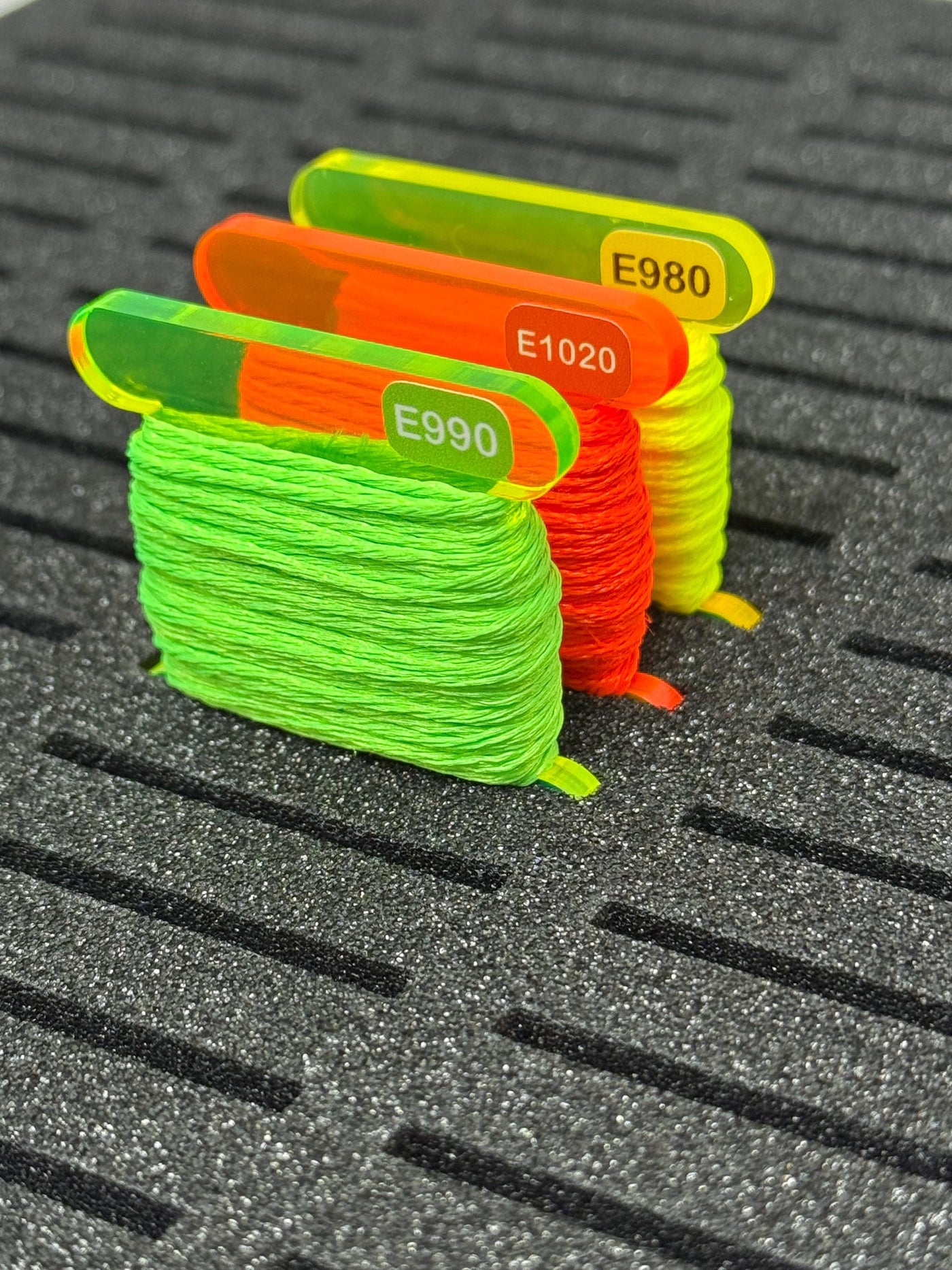 Fluorescent Acrylic Bobbins – Use as place markers or standard bobbins
