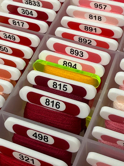Fluorescent Acrylic Bobbins – Use as place markers or standard bobbins