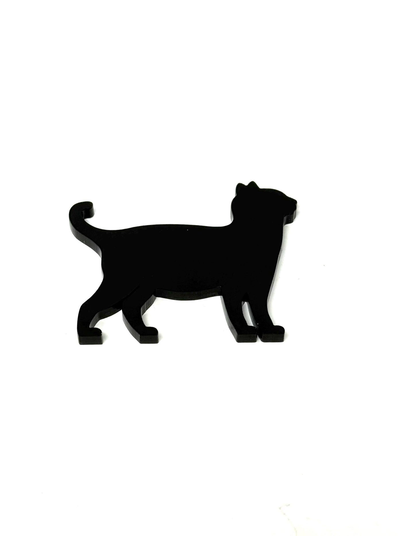 Acrylic Black Cat Bobbins | Halloween Floss Bobbins - Set of 12