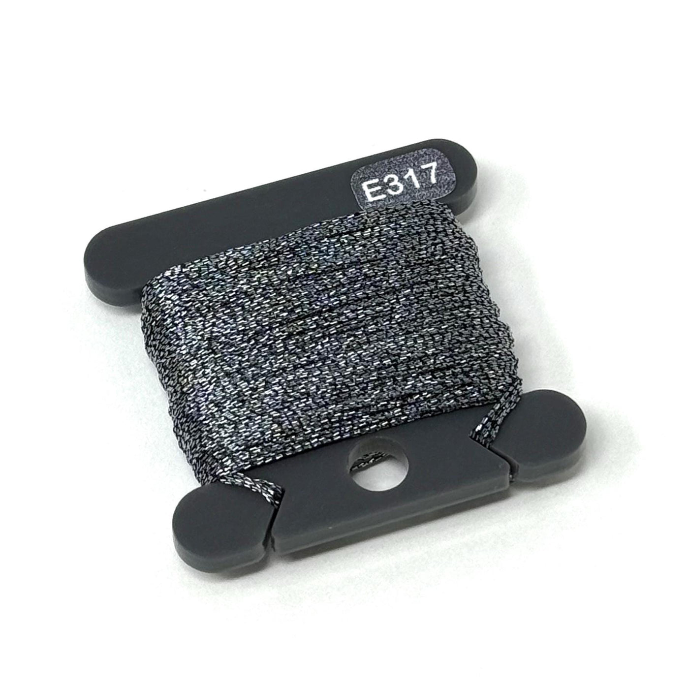 Acrylic Matt Black & Grey Bobbins | Halloween Floss Bobbins - Set of 24