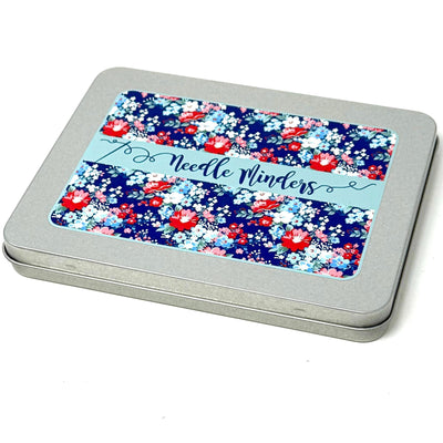 Floral Needle Minder Storage tin - perfect for storing your Needle Minders