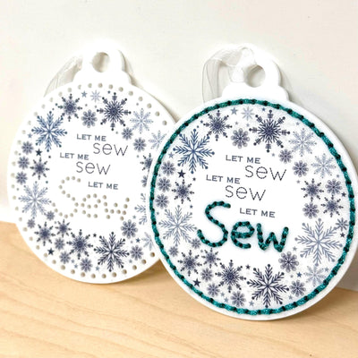 Let me Sew | Stitchable Acrylic Christmas Tree decoration