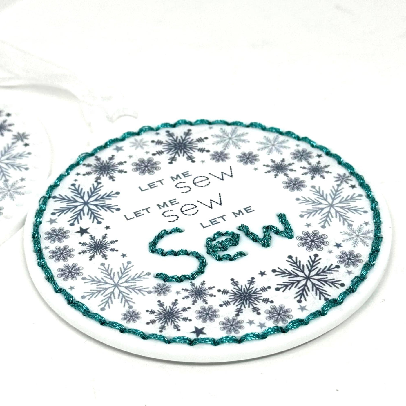 Let me Sew | Stitchable Acrylic Christmas Tree decoration