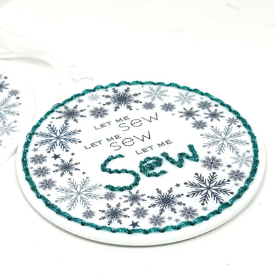 Let me Sew | Stitchable Acrylic Christmas Tree decoration