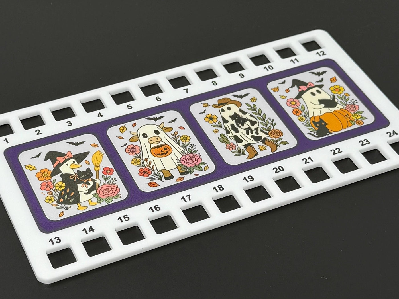 Halloween Ghost Acrylic Thread Holder | Floss organiser for cross stitch and embroidery
