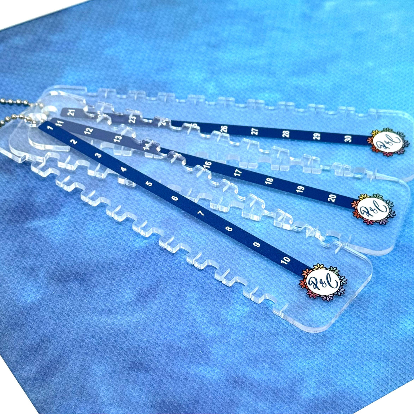 Acrylic Thread Tidies (set of 3) | Perfect for Leftovers | Floss Organiser for Cross stitch and Embroidery