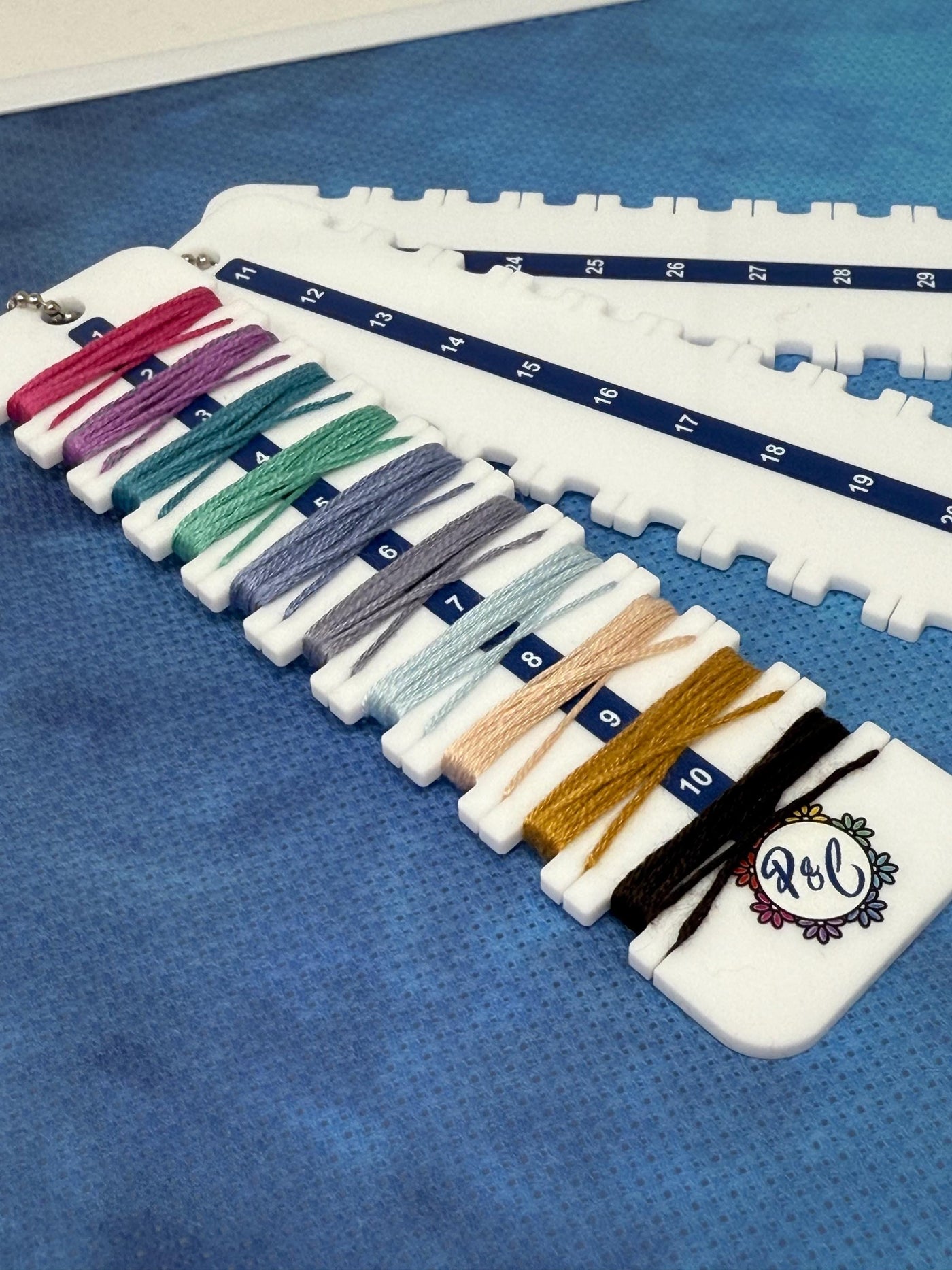 Acrylic Thread Tidies (set of 3) | Perfect for Leftovers | Floss Organiser for Cross stitch and Embroidery