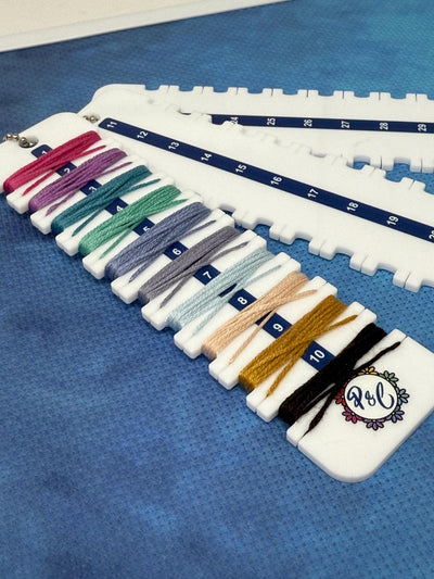 Acrylic Thread Tidies (set of 3) | Perfect for Leftovers | Floss Organiser for Cross stitch and Embroidery