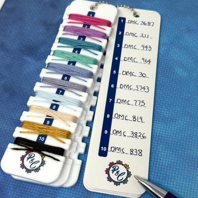 Acrylic Thread Tidies (set of 3) | Perfect for Leftovers | Floss Organiser for Cross stitch and Embroidery